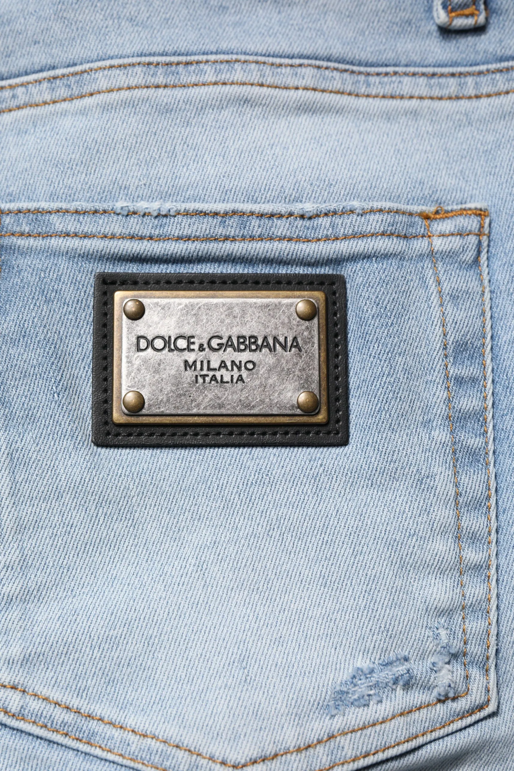 Dolce & Gabbana Tatte Cotton Skinny Men Men's Jeans