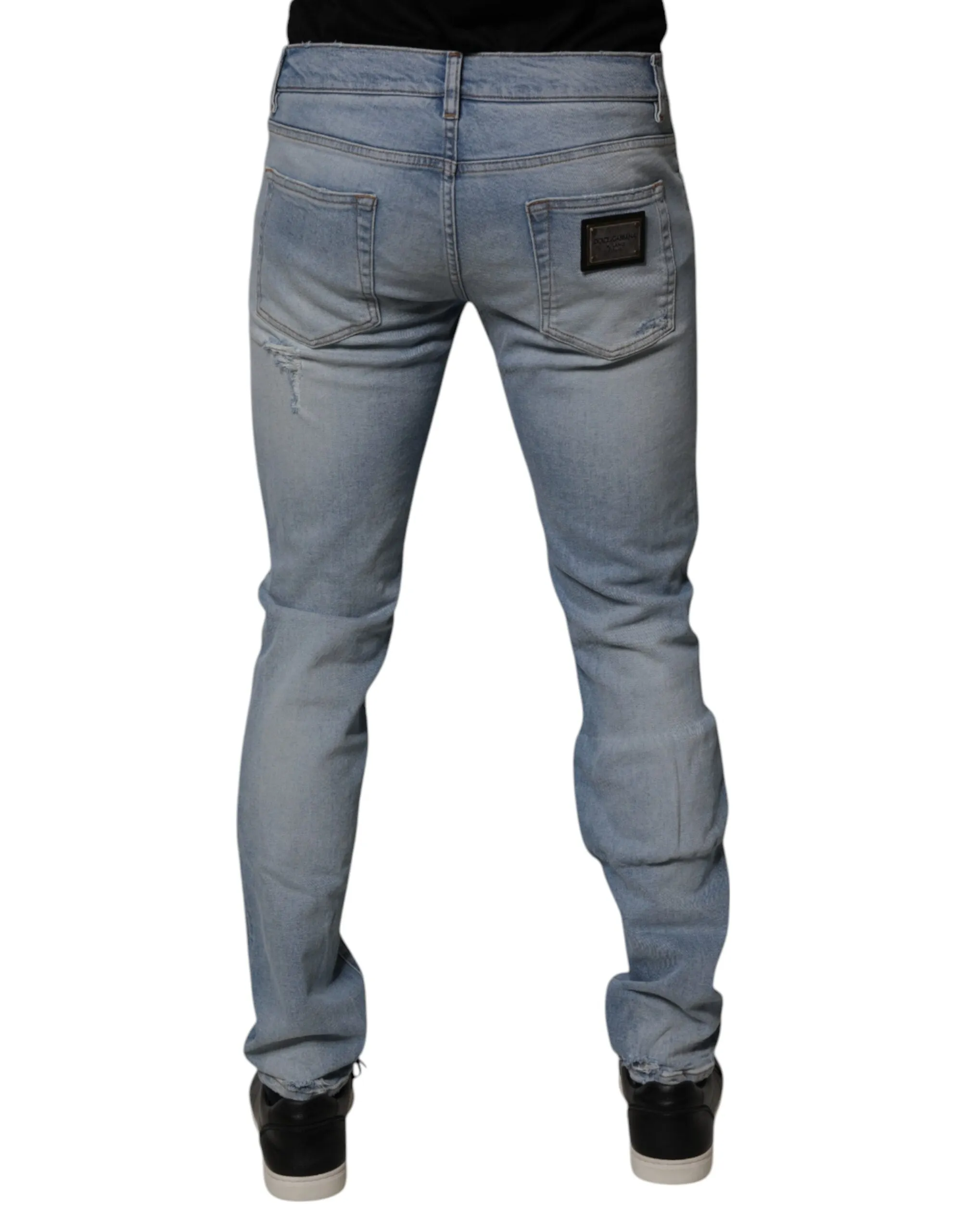 Dolce & Gabbana Tatte Cotton Skinny Men Men's Jeans