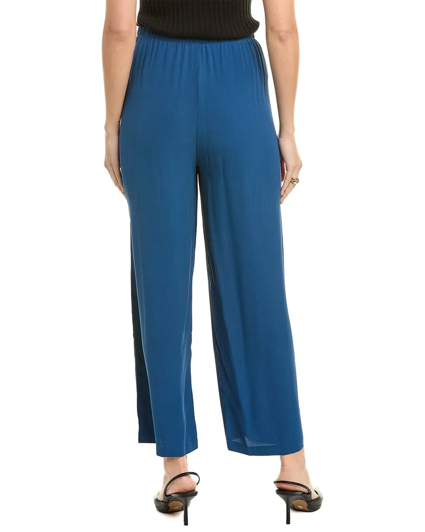 EILEEN FISHER Silk Straight Ankle Pant