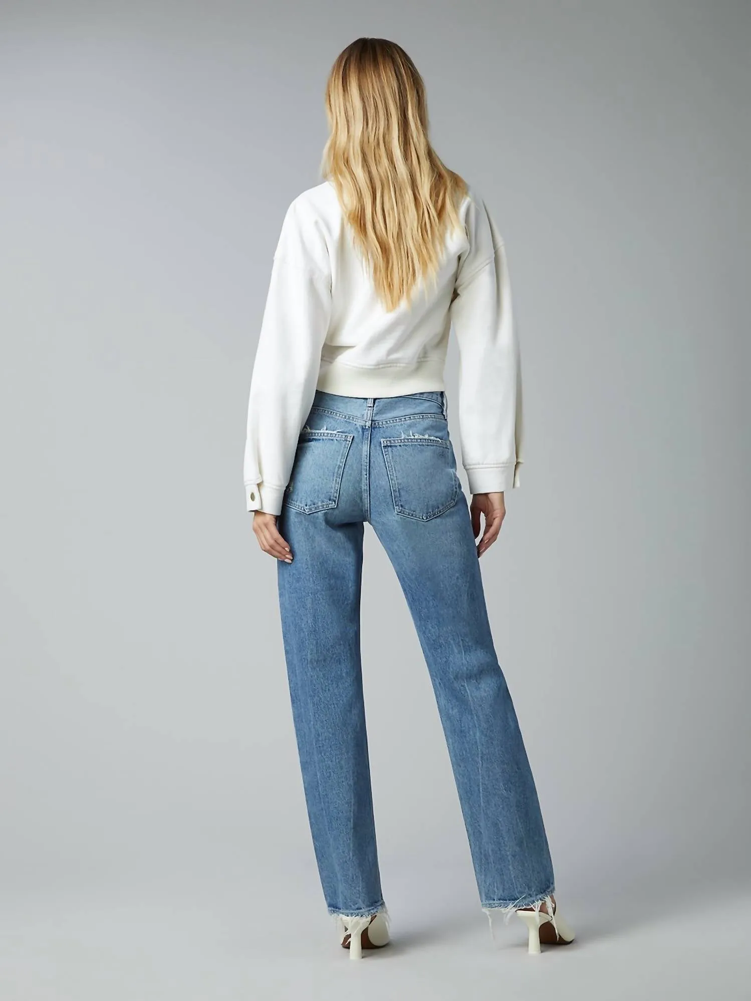 Emilie Straight Ultra High Rise In Rigid Light