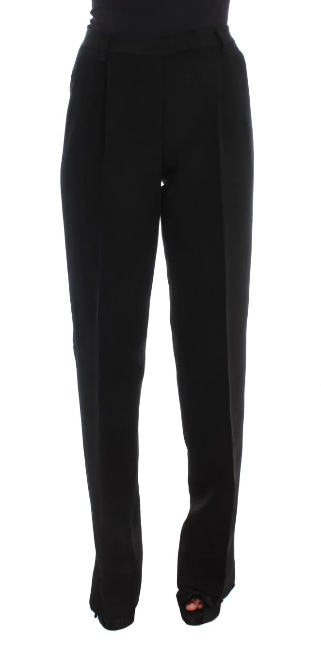 Ermanno Scervino Chic  Wide Leg Silk Blend Women's Jeans