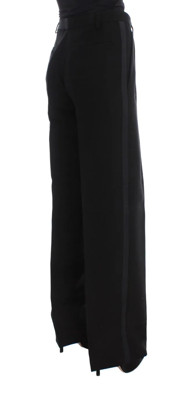 Ermanno Scervino Chic  Wide Leg Silk Blend Women's Jeans