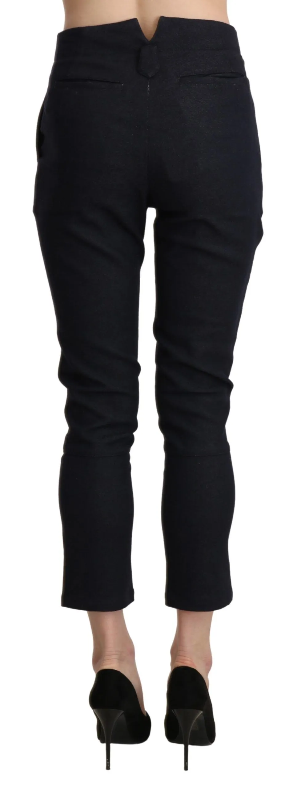 Ermanno Scervino  High Waist Capri Cropped Cotton Women's Pants