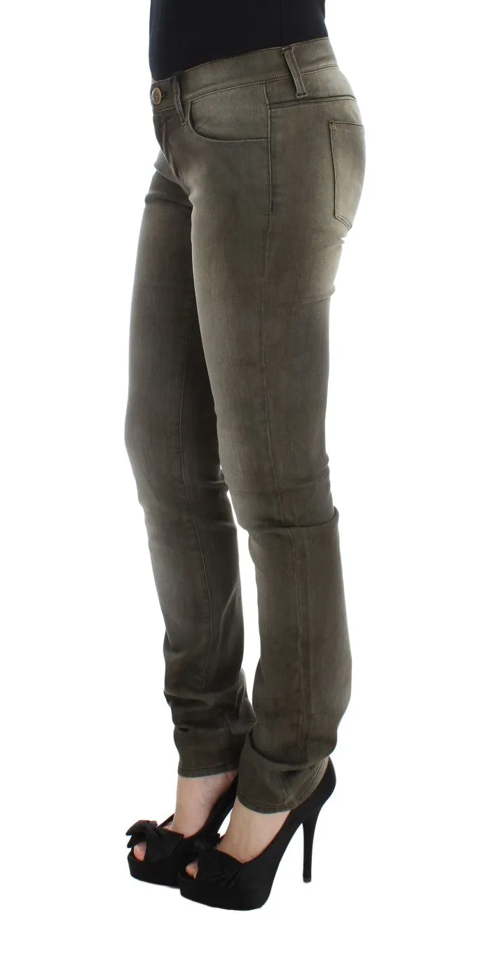 Ermanno Scervino  Wash Cotton Blend Slim Fit Women's Jeans