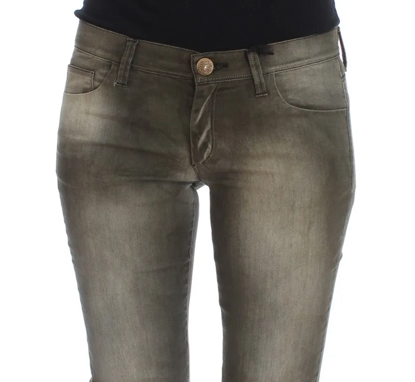 Ermanno Scervino  Wash Cotton Blend Slim Fit Women's Jeans