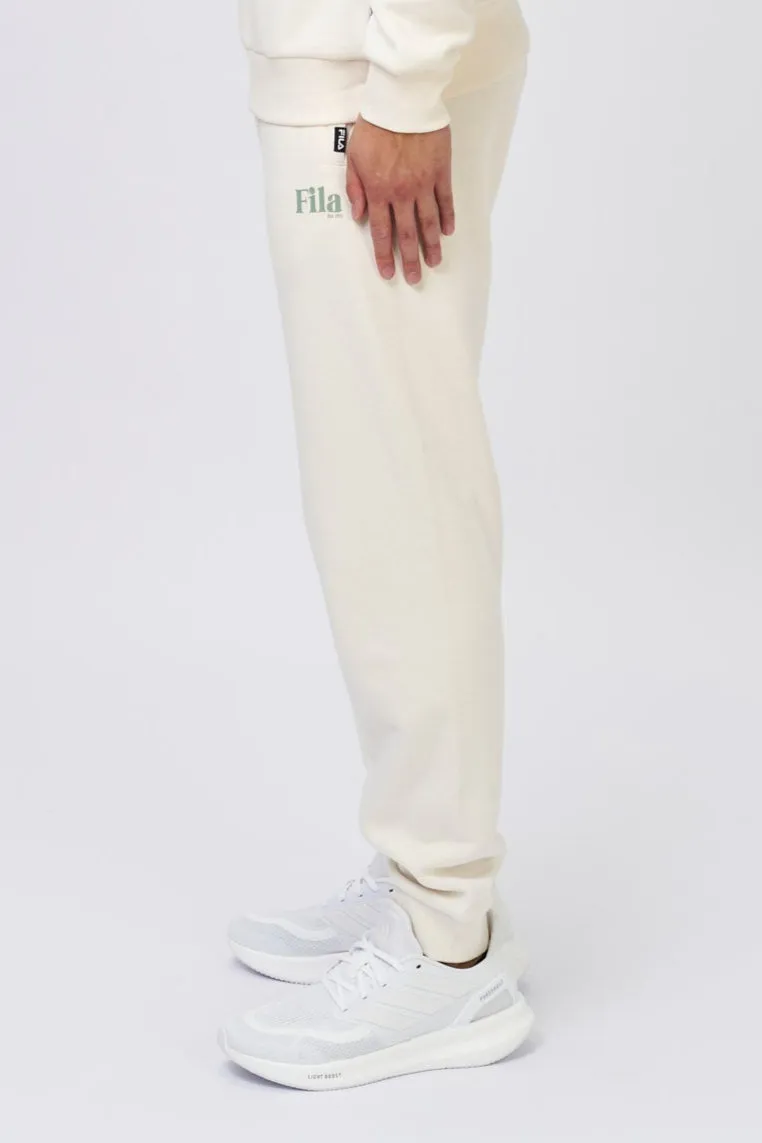 FILA MENS JAMIE OFF WHITE TRACKPANTS