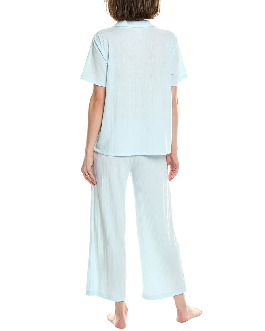 Flora by Flora Nikrooz 2pc Variegated Top & Pant Set