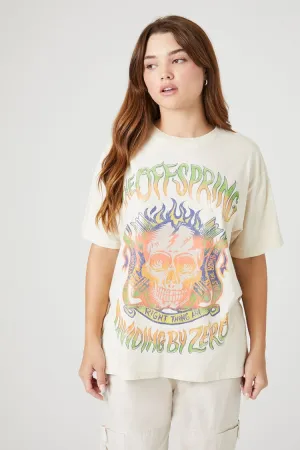 Forever 21 Women's The Offspring Oversized Graphic T-Shirt White/Multi Forever 21
