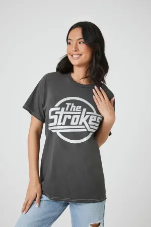 Forever 21 Women's The Strokes Graphic T-Shirt Charcoal/Multi Forever 21