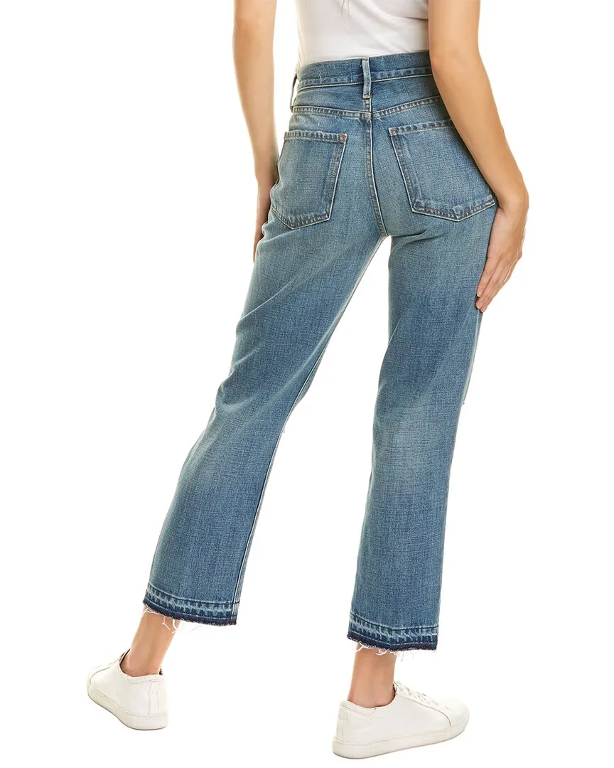 FRAME Denim Heritage Le Piper Peralta Rips Crop Jean
