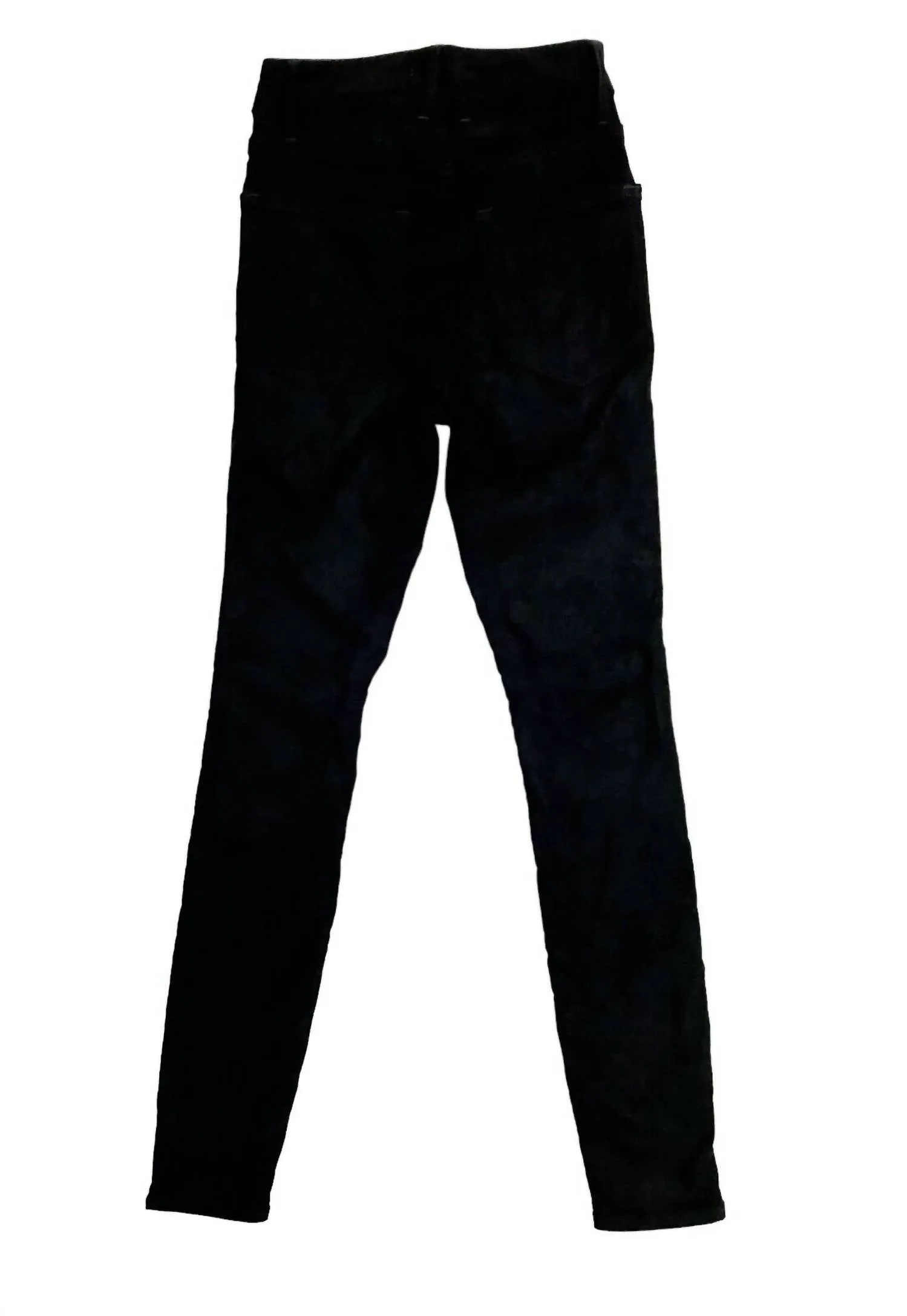 Good Legs Faux Suede Slim Pants In Black