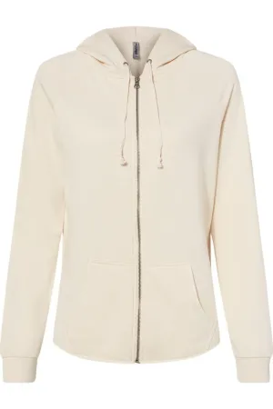 Independent Trading Co. Women´s California Wave Wash Full-Zip Hooded Sweatshirt