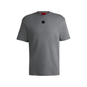 Interlock-cotton regular-fit T-shirt with stacked logo
