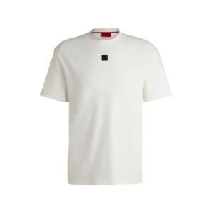 Interlock-cotton regular-fit T-shirt with stacked logo
