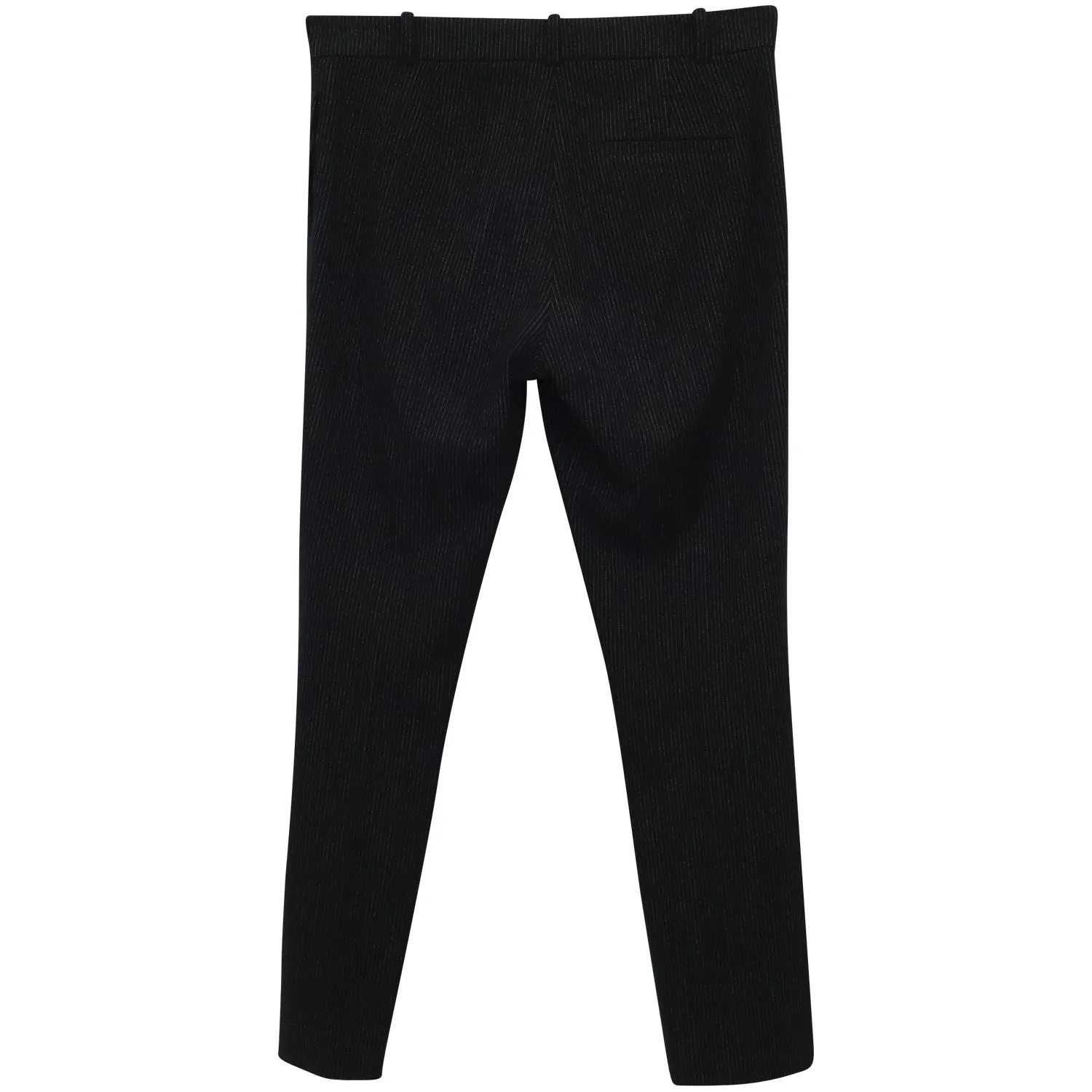 Joseph Gab Stretch Pinstripe Trousers in Black Viscose