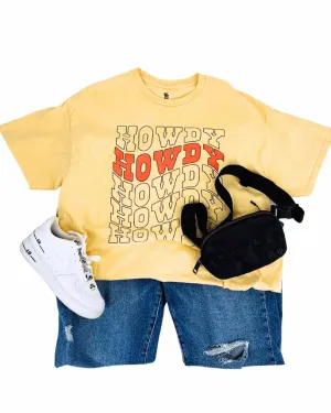 Junk Food Size L Yw/Or/Gry Screen Print Tops Top-Short Sleeve