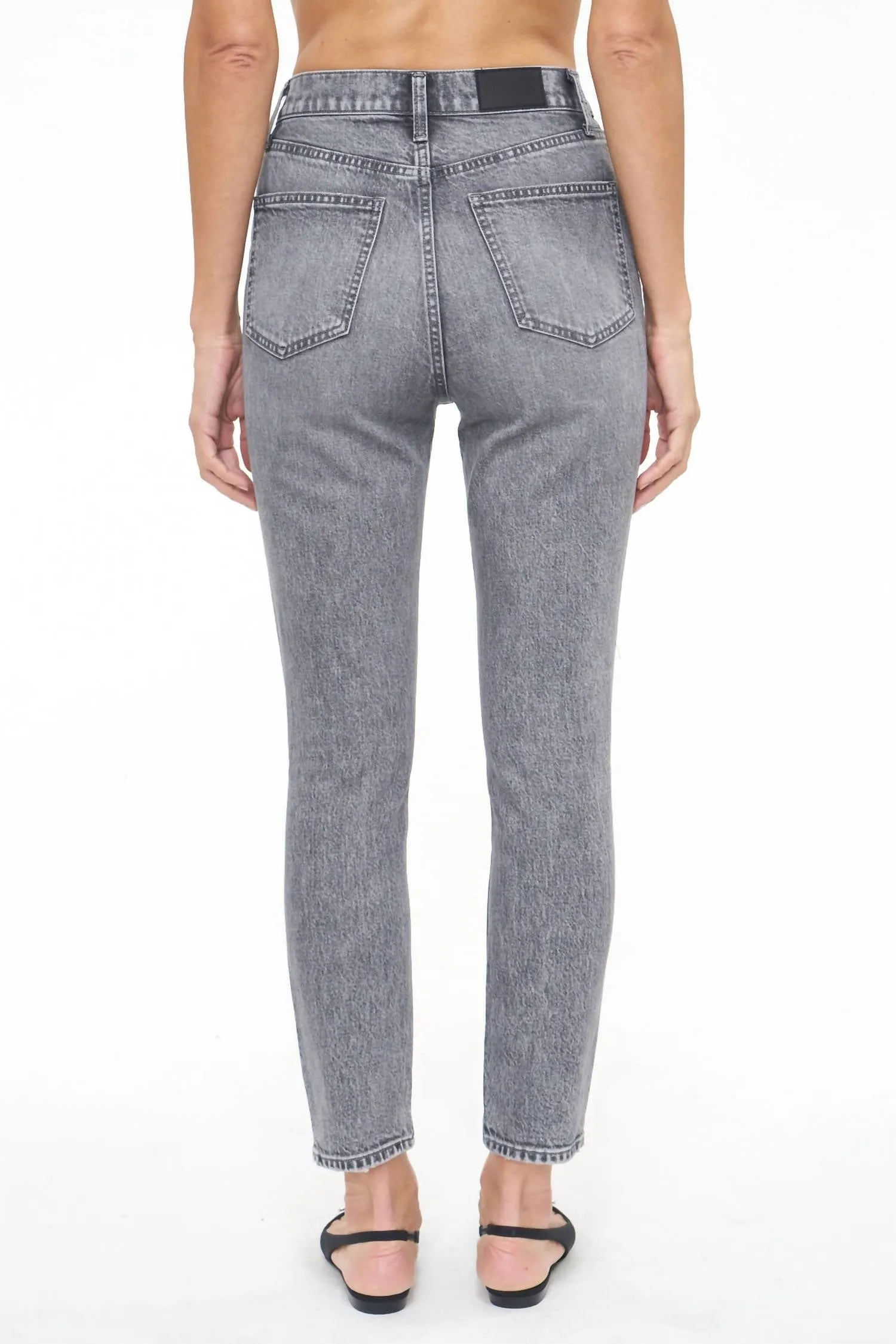 Kate High Rise Slim Straight Jean In Whittier Wash