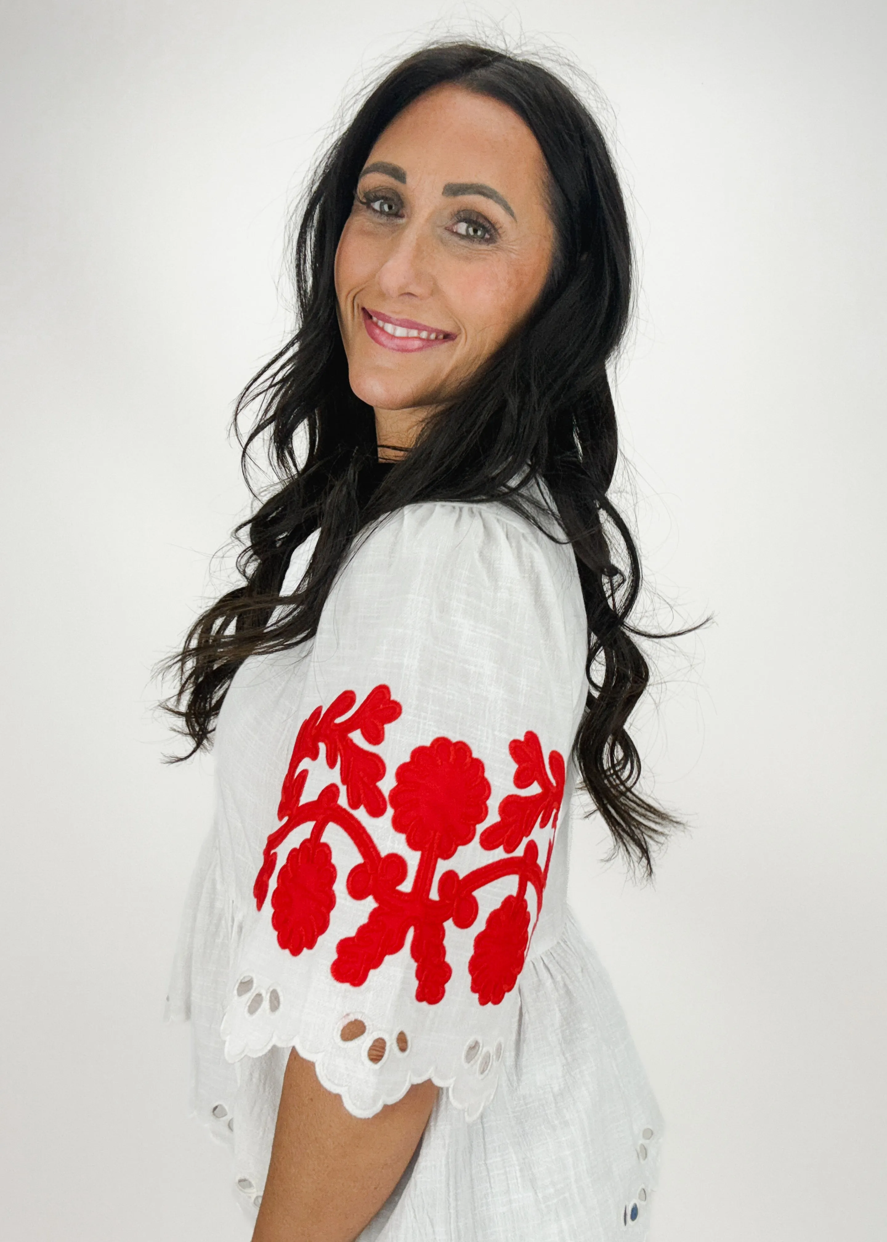 Kaylee Embroidered Top