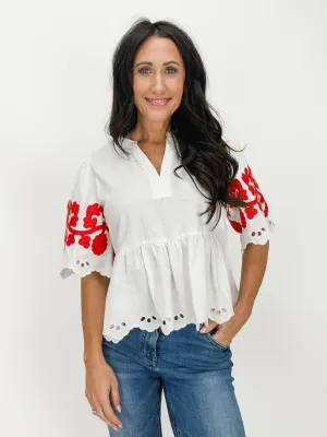 Kaylee Embroidered Top