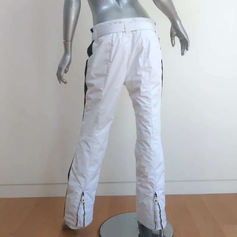 KRU Side-Stripe Ski Pants White Size Large
