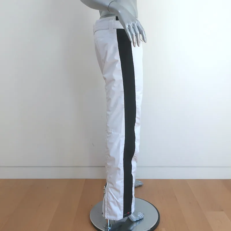 KRU Side-Stripe Ski Pants White Size Large