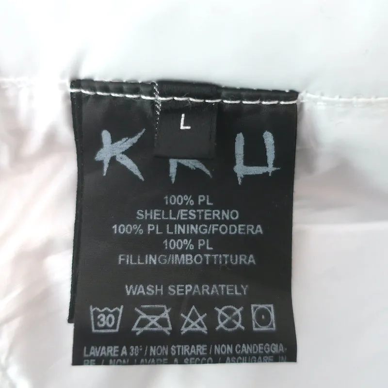 KRU Side-Stripe Ski Pants White Size Large