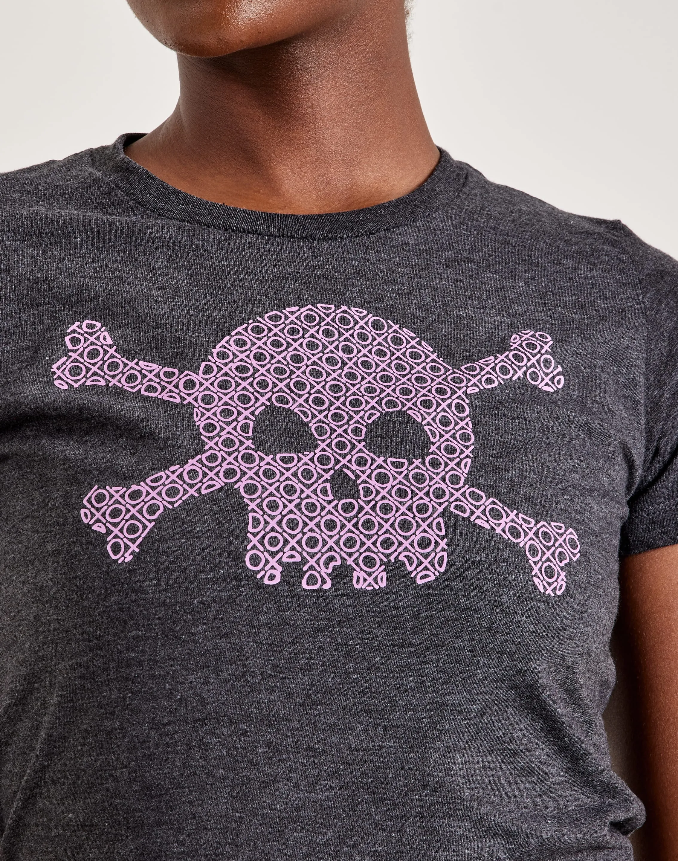LA Pop Art Word Art XOXO Skull Tee