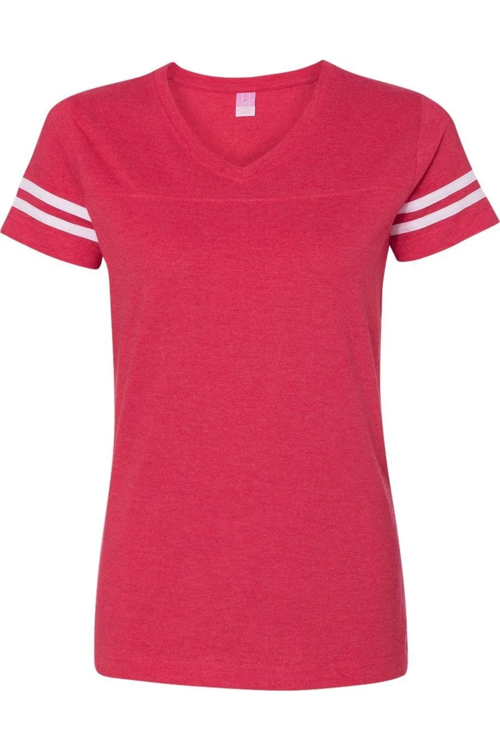 LAT Women´s Football V-Neck Fine Jersey Tee