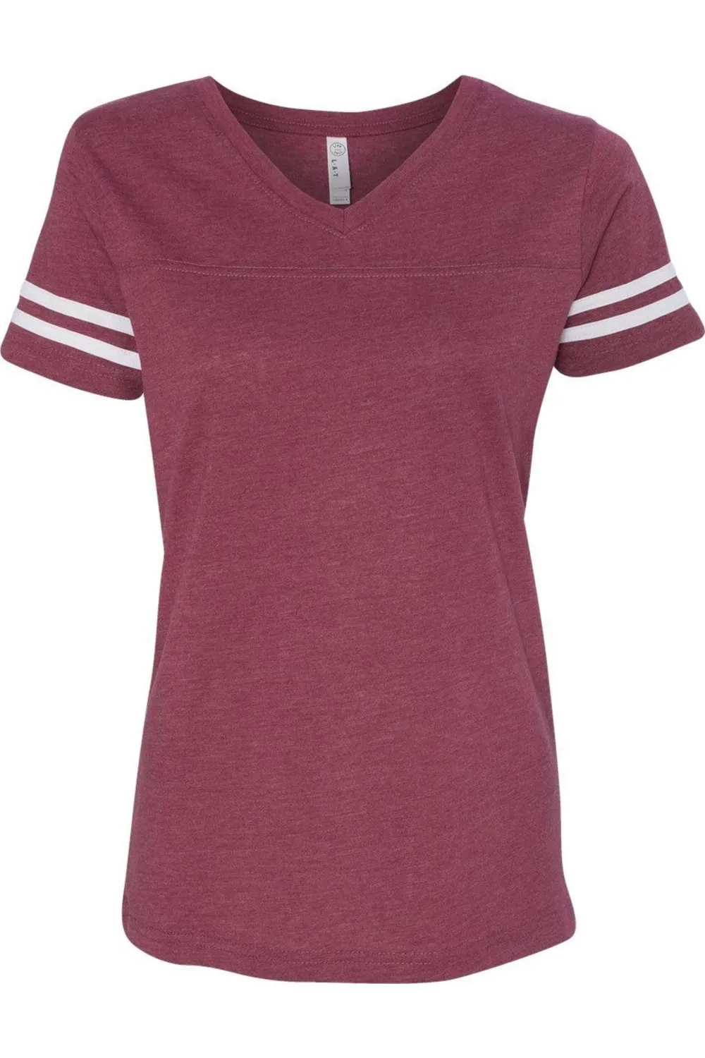 LAT Women´s Football V-Neck Fine Jersey Tee