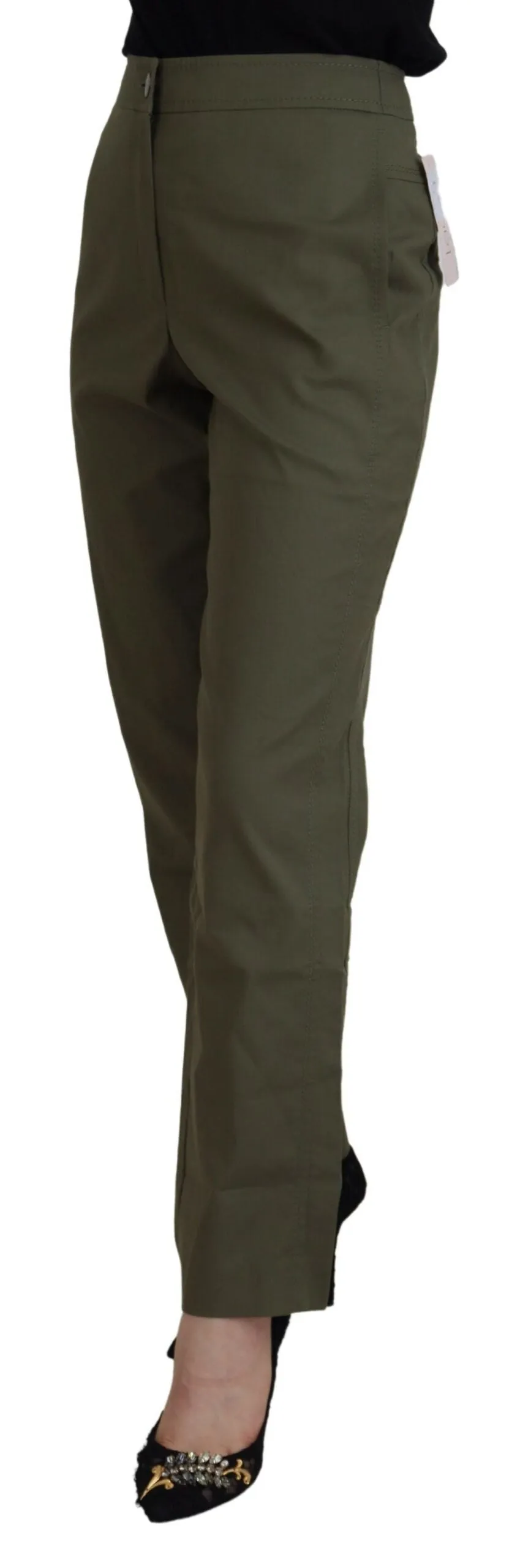 LAUREL  Cotton High Waist Women Tape Women's Pants