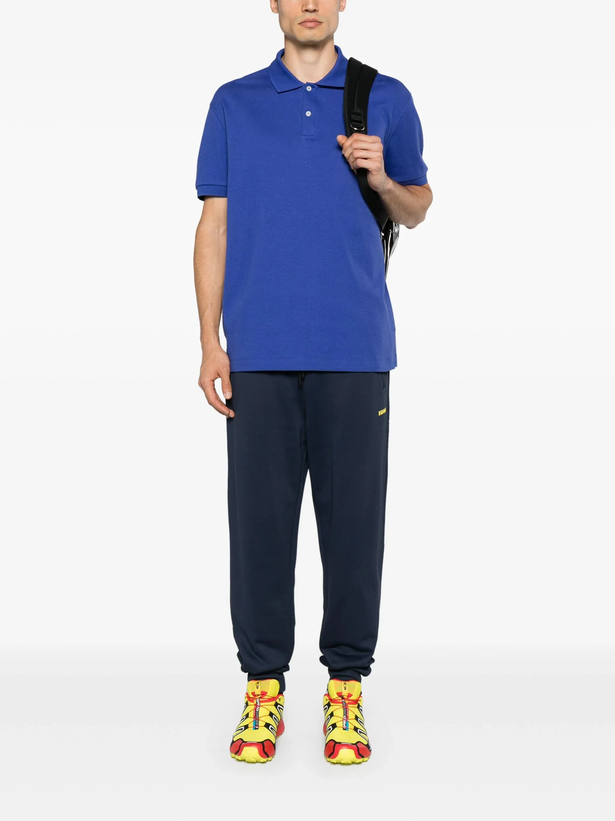 Logo-Lettering Jersey Track Pants