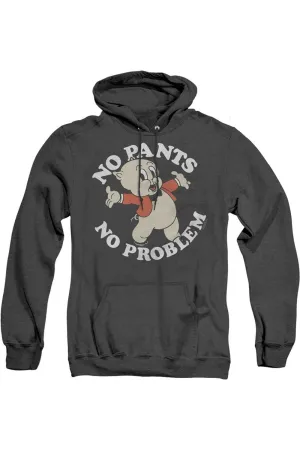 Looney Tunes No Pants Adult Heather Hoodie / Hooded Sweatshirt