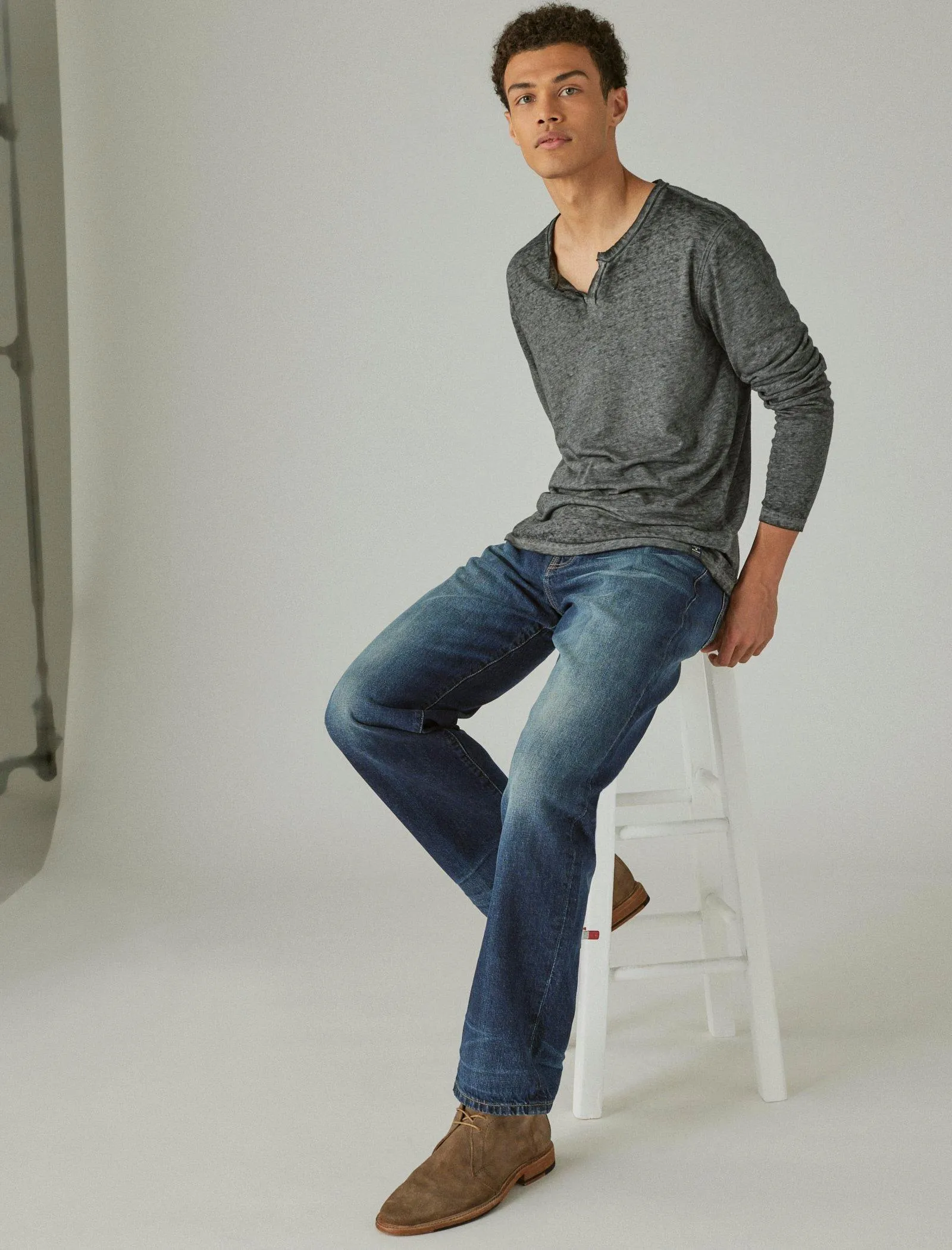 Lucky Brand 281 Baggy Straight Hemp Jean Sheldon Lucky Brand