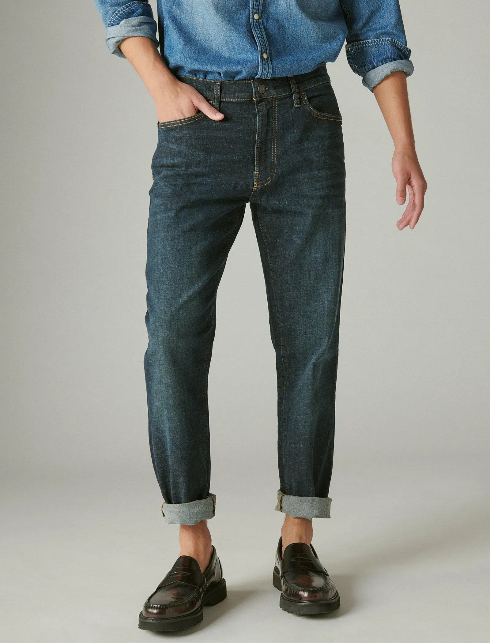 Lucky Brand 410 Athletic Straight Jean Indigowood Lucky Brand