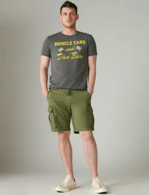 Lucky Brand 9" Classic Cargo Short Four Leaf Clover Lucky Brand