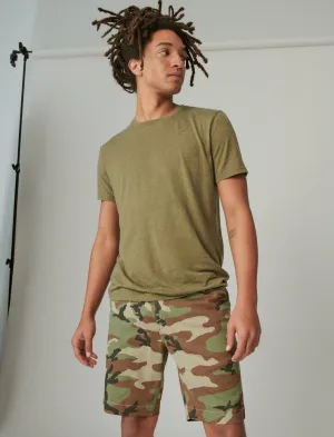 Lucky Brand 9" Stretch Twill Flat Front Short Camo Multi Lucky Brand