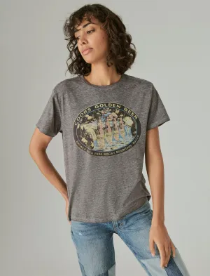 Lucky Brand Coors Nature Boyfriend Tee Heather Grey Lucky Brand