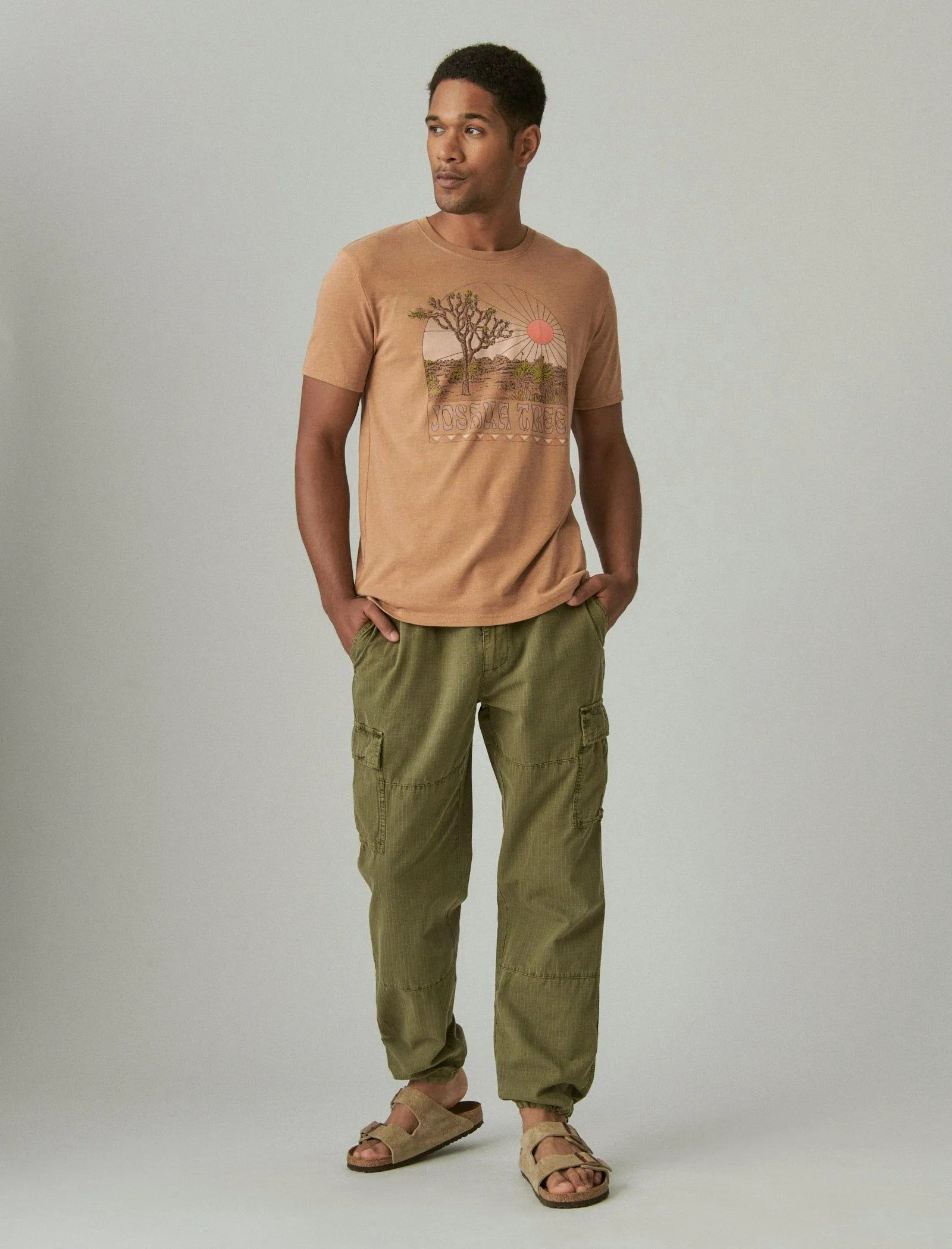 Lucky Brand Ripstop Cargo Pant Burnt Olive Lucky Brand