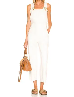 Marfa Overall In Off White Denim