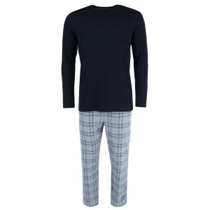 Mens Big & Tall Cotton Long Sleeve Shirt and Flannel Pajama Pants