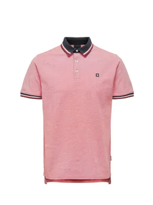 Men's Embroidered Polo T-Shirt,Red