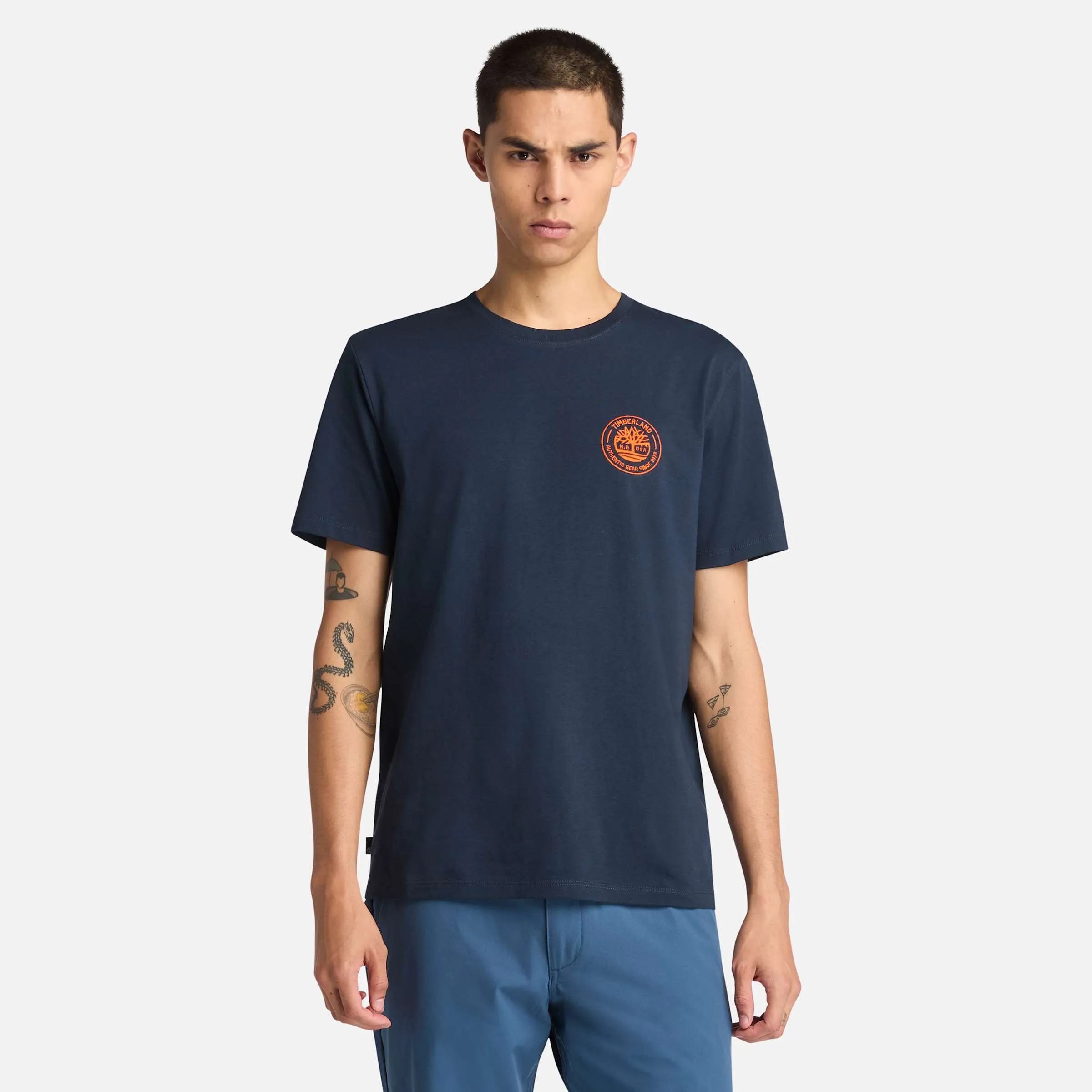 Men's Embroidered Short-Sleeve T-Shirt