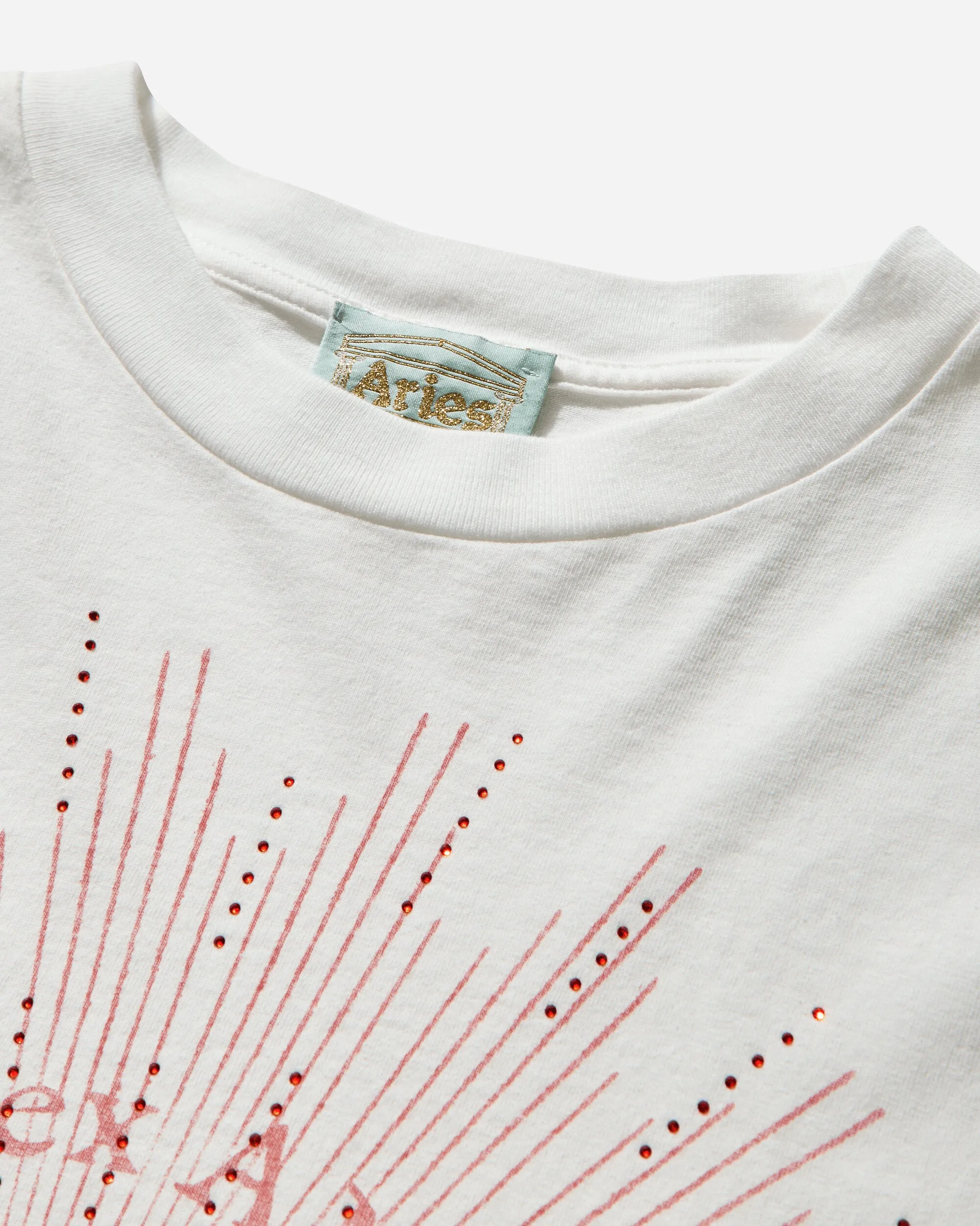 Men's Faded Aries Ex Amino T-Shirt Off White