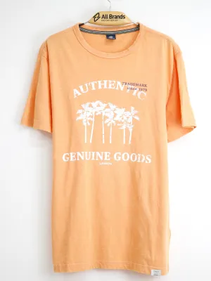 Men's Graphic Printed T-Shirt,Orange