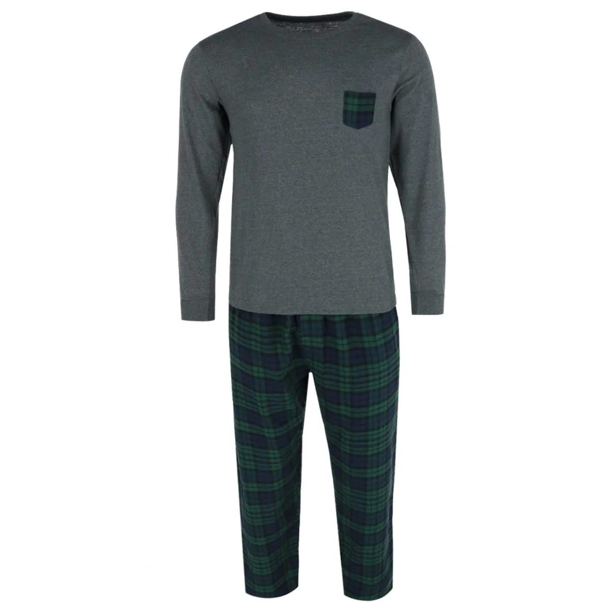 Men's Long Sleeve and Flannel Pant Pajama Set