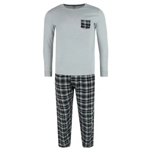 Men's Long Sleeve and Flannel Pant Pajama Set