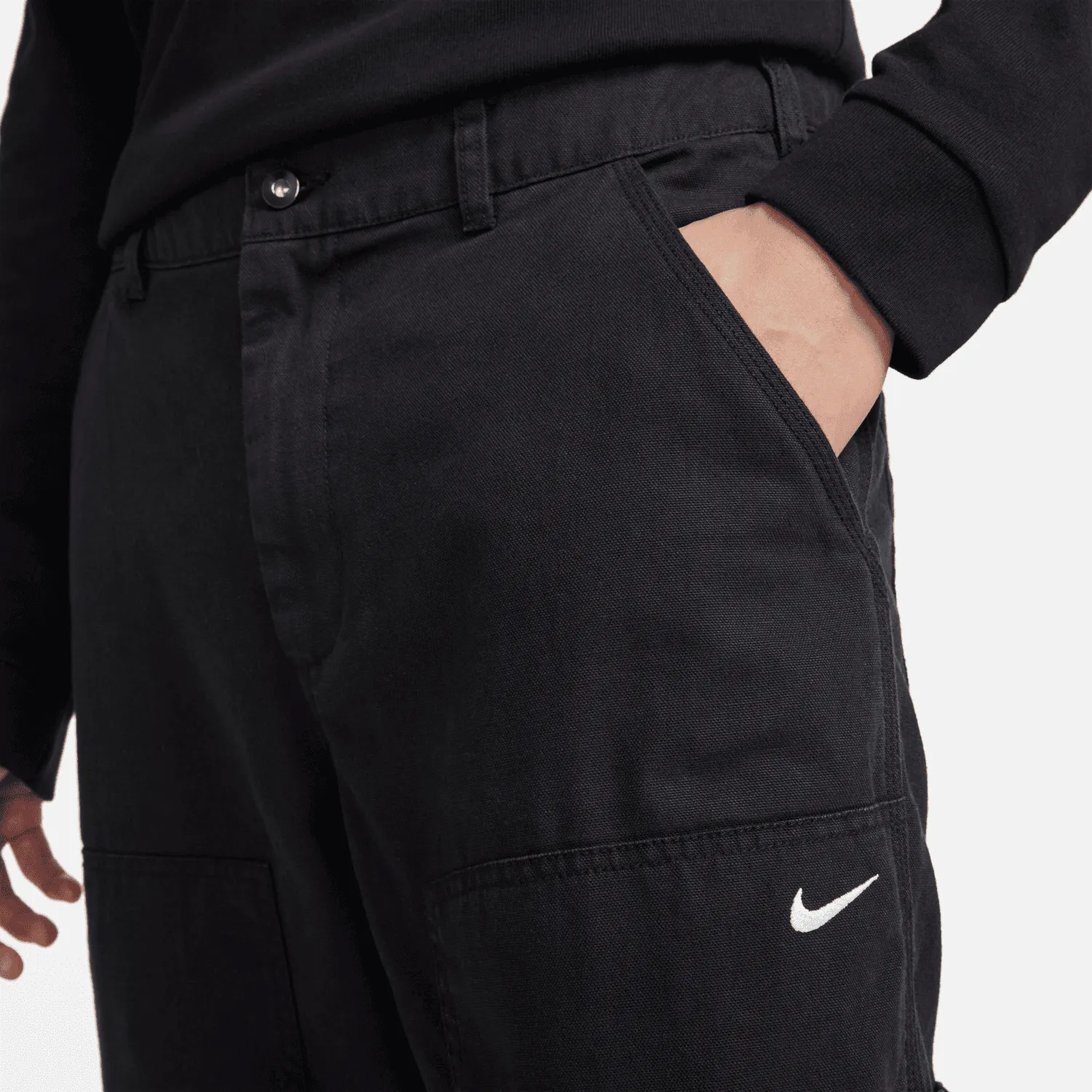 MEN'S NIKE LIFE DOUBLE PANEL PANT "BLACK"