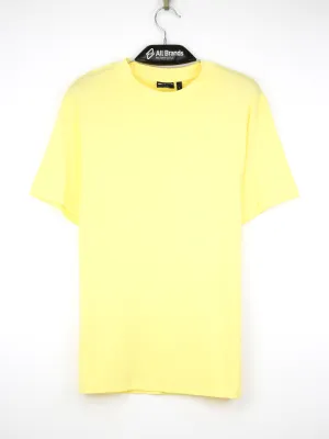 Men's Plain Solid T-Shirt,Yellow