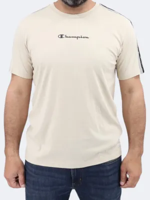 Men's Printed T-Shirt,Beige