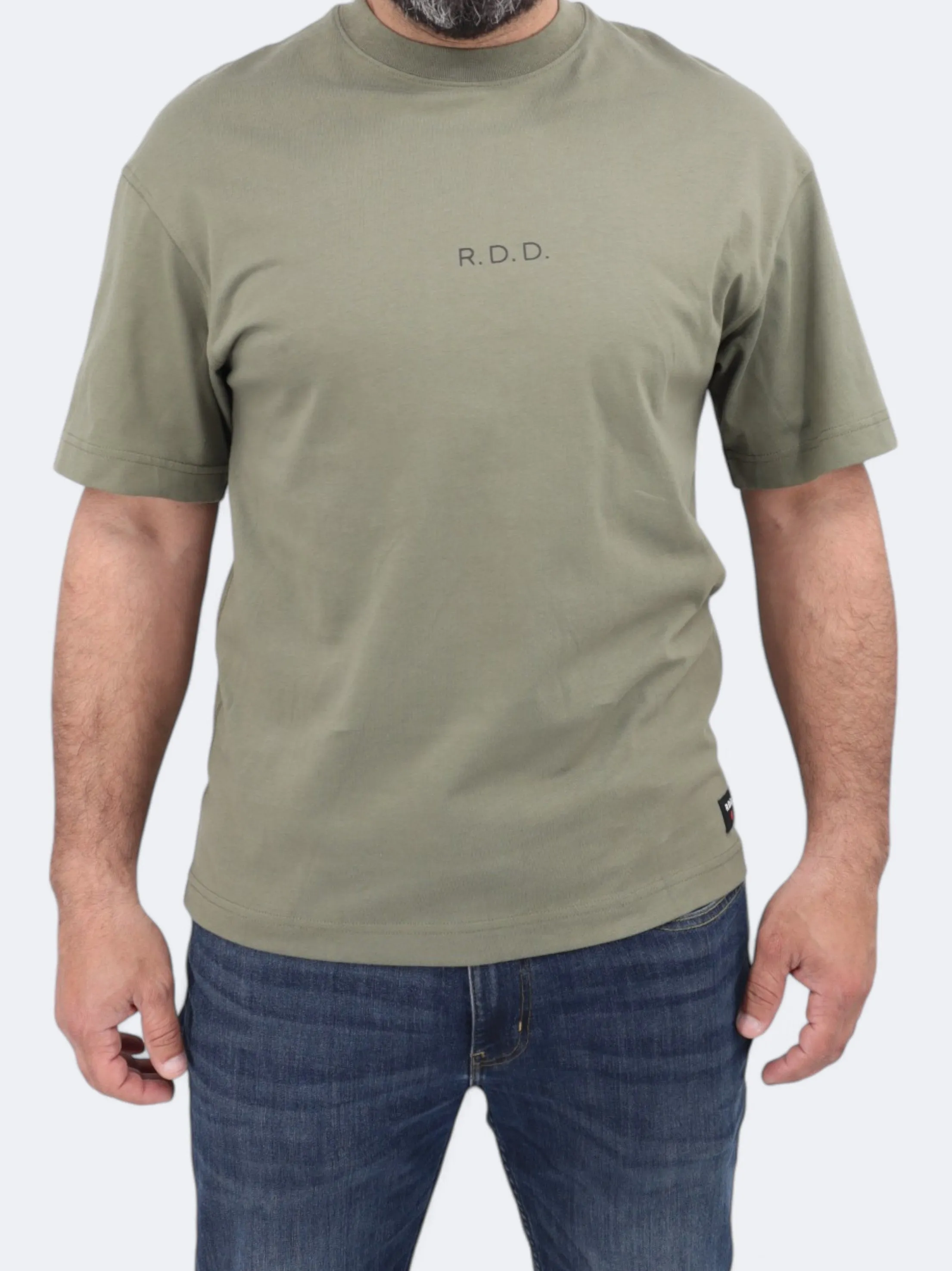 Men's Printed T-Shirt,Olive